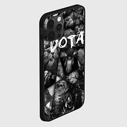 Чехол для iPhone 12 Pro Max Dota 2 - мозаика из персонажей игры, цвет: 3D-черный — фото 2
