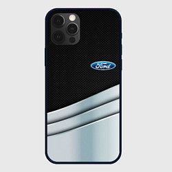 Чехол iPhone 12 Pro Max FORD metal texture