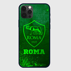 Чехол для iPhone 12 Pro Max Roma - green gradient, цвет: 3D-черный