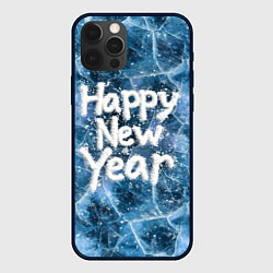 Чехол iPhone 12 Pro Max Happy New year with snow on ice