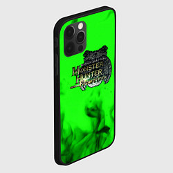 Чехол для iPhone 12 Pro Max Monster Hunter fire green, цвет: 3D-черный — фото 2