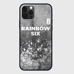 Чехол iPhone 12 Pro Max Rainbow Six - grey gradient посередине