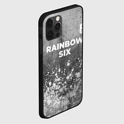 Чехол для iPhone 12 Pro Max Rainbow Six - grey gradient посередине, цвет: 3D-черный — фото 2