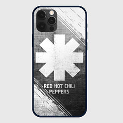 Чехол для iPhone 12 Pro Max Red Hot Chili Peppers - grey gradient, цвет: 3D-черный