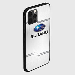 Чехол для iPhone 12 Pro Max Subaru auto steel metal, цвет: 3D-черный — фото 2