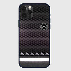 Чехол iPhone 12 Pro Max Mercedes benz carbon steel