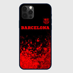 Чехол iPhone 12 Pro Max Barcelona - red gradient посередине