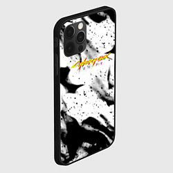 Чехол для iPhone 12 Pro Max Cyberpunk 2077 fire black, цвет: 3D-черный — фото 2