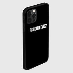 Чехол для iPhone 12 Pro Max Resident Evil 2 logo, цвет: 3D-черный — фото 2