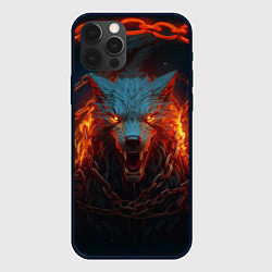 Чехол для iPhone 12 Pro Max Волк в цепях, цвет: 3D-черный