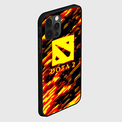 Чехол для iPhone 12 Pro Max DOTA2 огенный стиль текстура, цвет: 3D-черный — фото 2