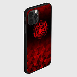 Чехол для iPhone 12 Pro Max Chrysler red poly, цвет: 3D-черный — фото 2