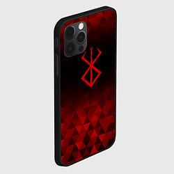 Чехол для iPhone 12 Pro Max Berserk red poly, цвет: 3D-черный — фото 2