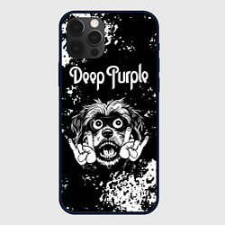 Чехол iPhone 12 Pro Max Deep Purple рок пес