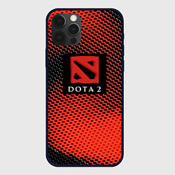 Чехол для iPhone 12 Pro Max DOTA 2 краски абстракция, цвет: 3D-черный