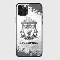 Чехол iPhone 12 Pro Max Liverpool - white gradient