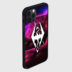 Чехол для iPhone 12 Pro Max The Elder Scrolls neon game, цвет: 3D-черный — фото 2