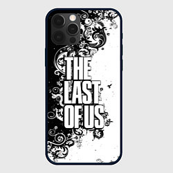 Чехол iPhone 12 Pro Max The Last of Us узор чёрно белый