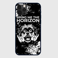 Чехол для iPhone 12 Pro Max Bring Me the Horizon рок пес, цвет: 3D-черный