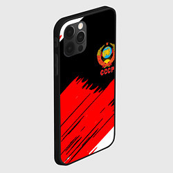 Чехол для iPhone 12 Pro Max СССР краски абстрактные текстура, цвет: 3D-черный — фото 2