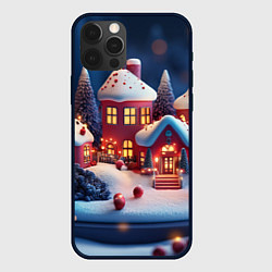Чехол iPhone 12 Pro Max Объемный новогодний городок