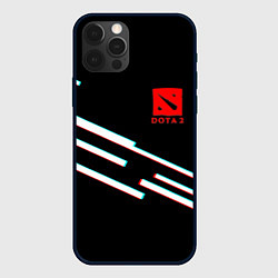 Чехол для iPhone 12 Pro Max DOTA2 lines, цвет: 3D-черный