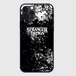 Чехол iPhone 12 Pro Max Stranger things брызги красок