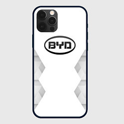 Чехол для iPhone 12 Pro Max BYD white poly, цвет: 3D-черный