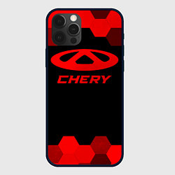 Чехол iPhone 12 Pro Max Chery - red gradient