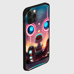 Чехол для iPhone 12 Pro Max Дикий робот и птенец, цвет: 3D-черный — фото 2