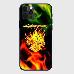 Чехол для iPhone 12 Pro Max Cyberpunk 2077 fere steel, цвет: 3D-черный