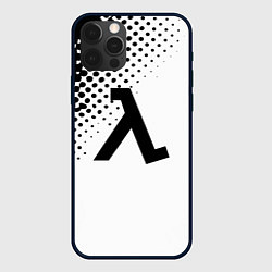 Чехол iPhone 12 Pro Max Half-life pattern black