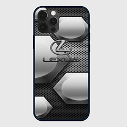 Чехол iPhone 12 Pro Max Lexus карбон стиль