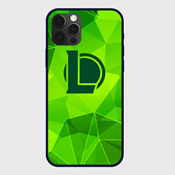 Чехол для iPhone 12 Pro Max League of Legends green poly, цвет: 3D-черный