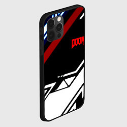 Чехол для iPhone 12 Pro Max Doom steel geometry, цвет: 3D-черный — фото 2