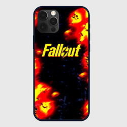 Чехол iPhone 12 Pro Max Fallout огненные краски стиль