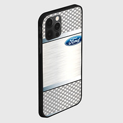 Чехол для iPhone 12 Pro Max FORD metal steel auto, цвет: 3D-черный — фото 2