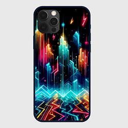 Чехол iPhone 12 Pro Max Neon fantastic metropolis - vaporwave