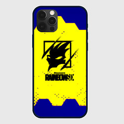 Чехол iPhone 12 Pro Max Rainbow six hexagon steel