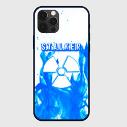 Чехол iPhone 12 Pro Max Stalker голубой огонь