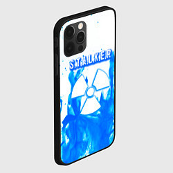 Чехол для iPhone 12 Pro Max Stalker голубой огонь, цвет: 3D-черный — фото 2