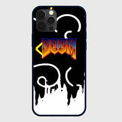 Чехол iPhone 12 Pro Max Doom game pattern