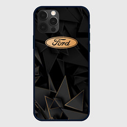 Чехол iPhone 12 Pro Max Ford golden poly