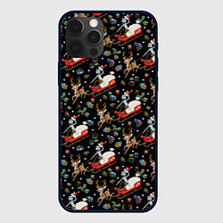 Чехол iPhone 12 Pro Max Рик и Морти сани с оленем - Christmas