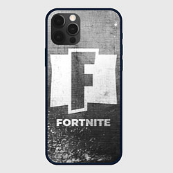 Чехол для iPhone 12 Pro Max Fortnite - grey gradient, цвет: 3D-черный