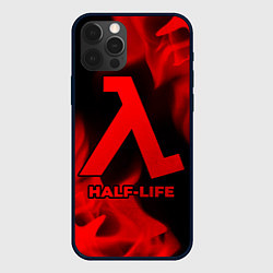 Чехол для iPhone 12 Pro Max Half-Life - red gradient, цвет: 3D-черный