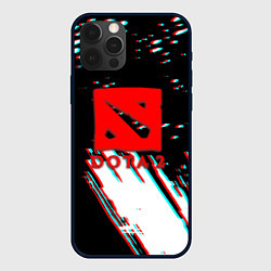 Чехол для iPhone 12 Pro Max Dota 2 glitch color, цвет: 3D-черный