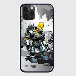 Чехол iPhone 12 Pro Max Homer Simpson cool cyborg - ai art fantasy