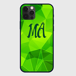 Чехол iPhone 12 Pro Max Maneskin green poly