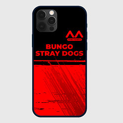 Чехол iPhone 12 Pro Max Bungo Stray Dogs - red gradient посередине